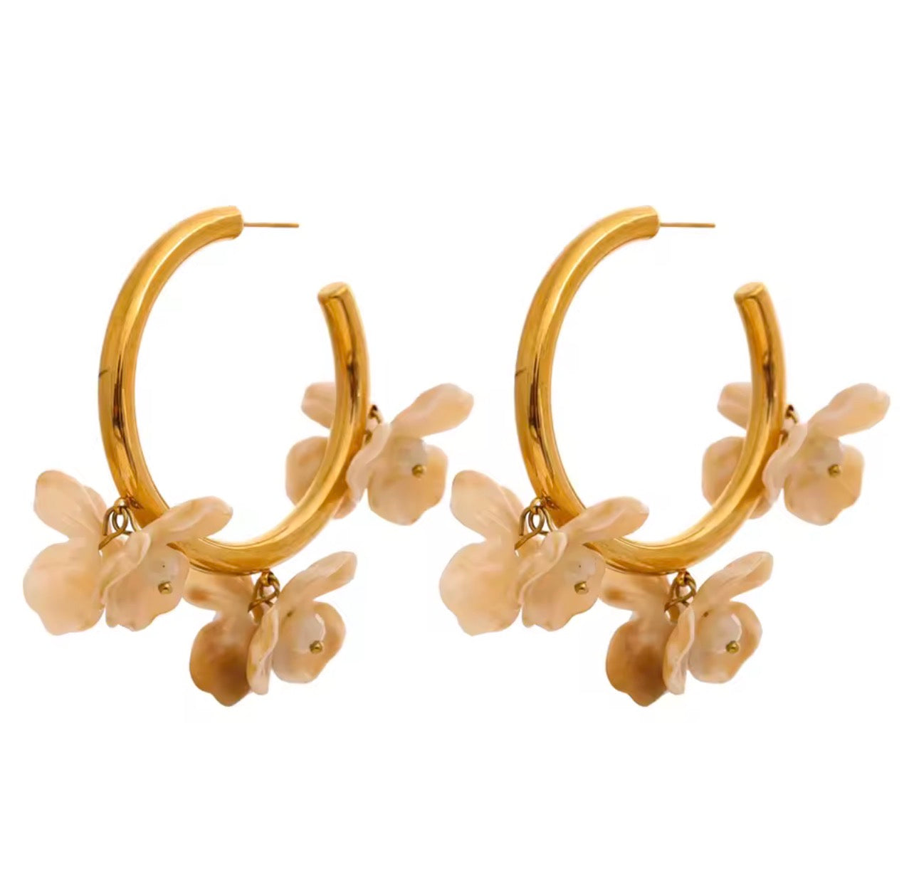 Pink Floral Gold