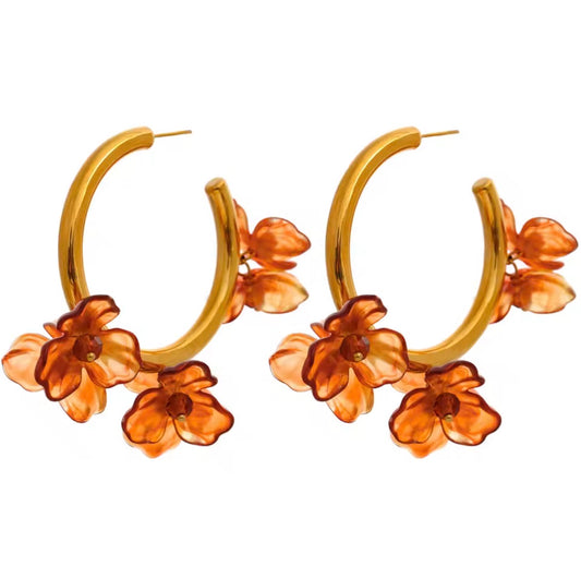 Amber Floral Gold