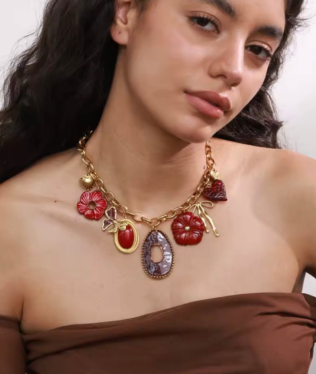 Collar Velvet Bloom