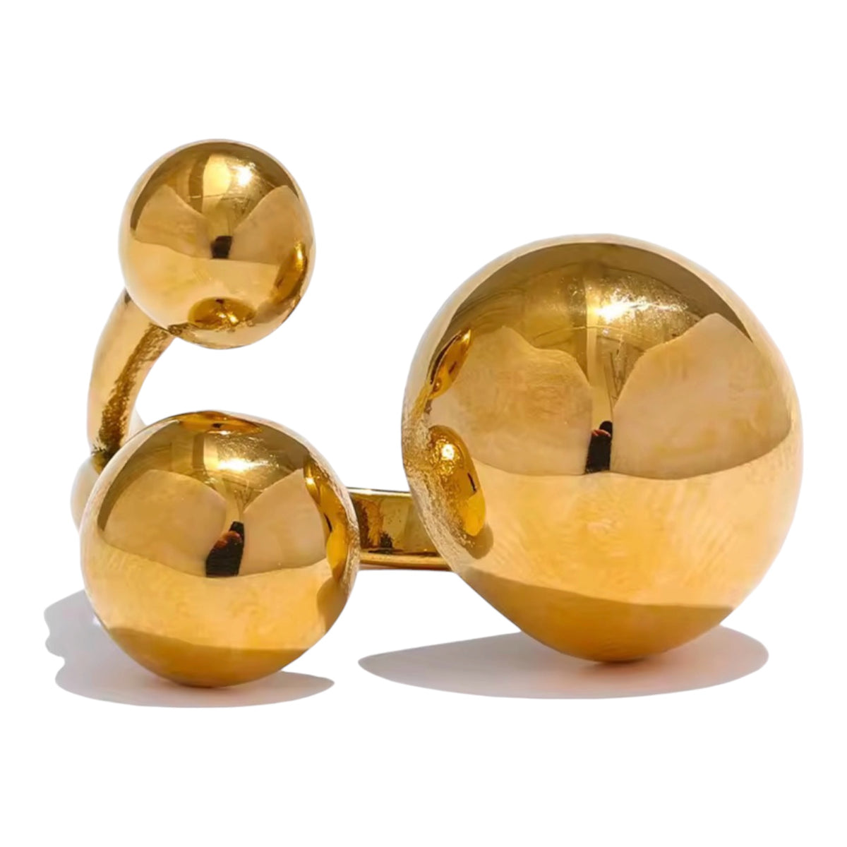 Trio Orb Statement Ring