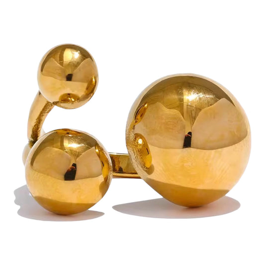 Trio Orb Statement Ring