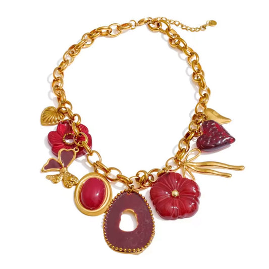 Collar Velvet Bloom