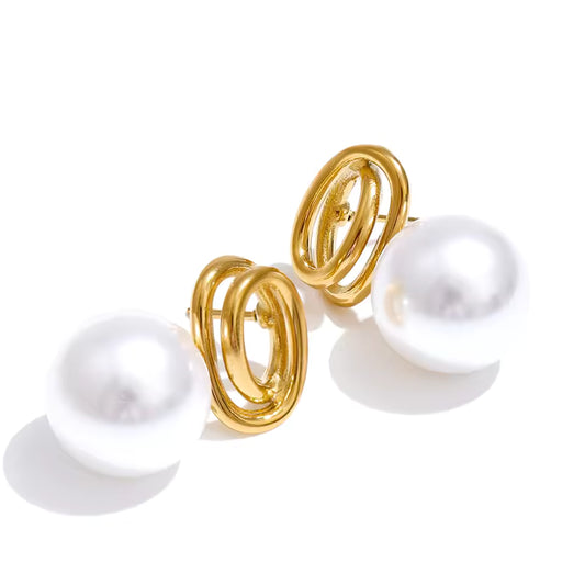 Pearl Knot Studs