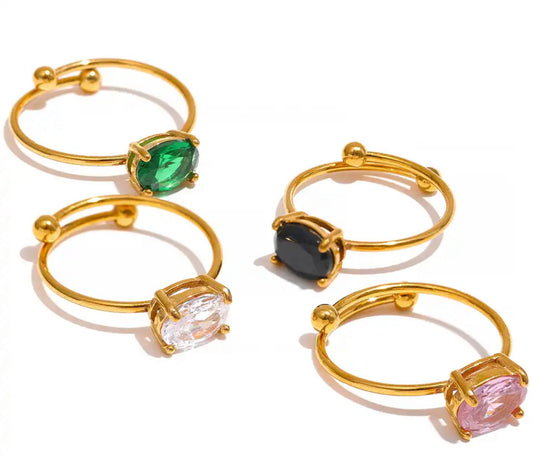 Anillo Delicada Zirconita