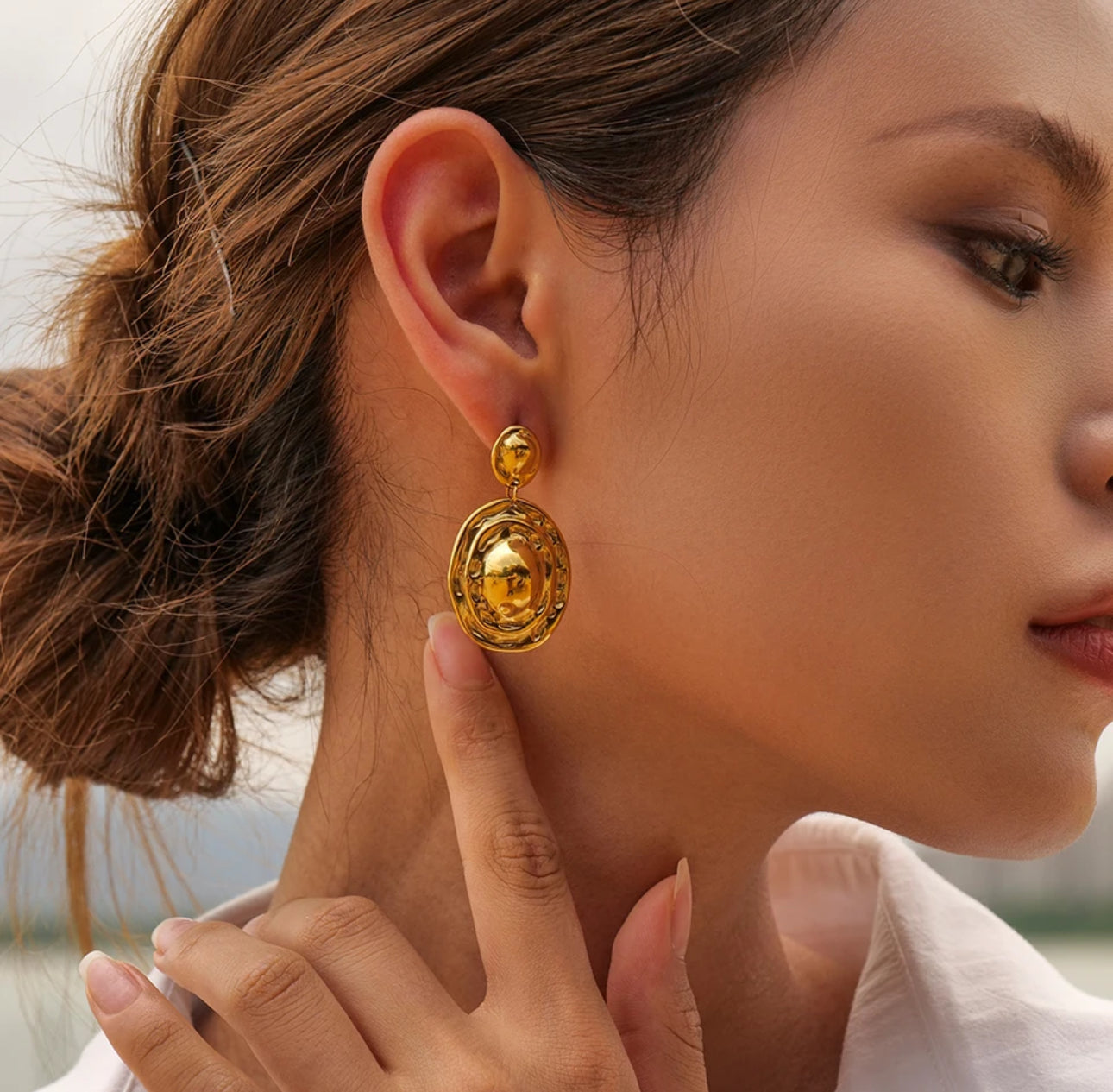 Doble Circulo Geométrico Texturizado